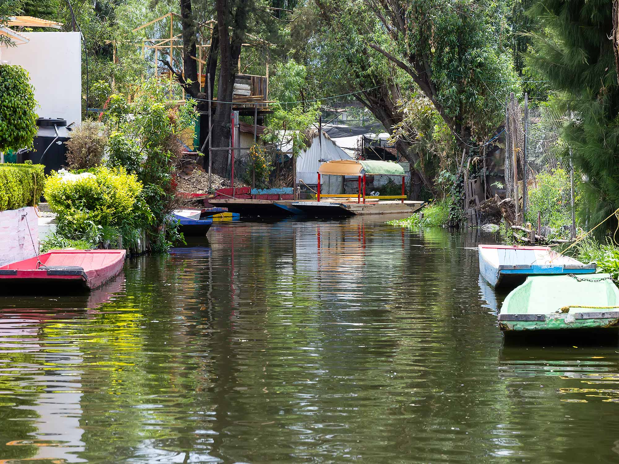 Les jardins flottants de Xochimilco