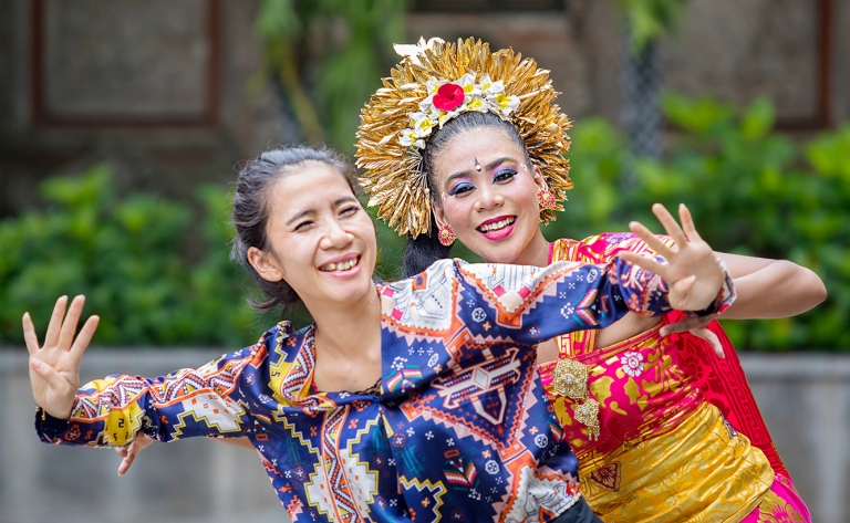 Danse traditionnelle dans un conservatoire local