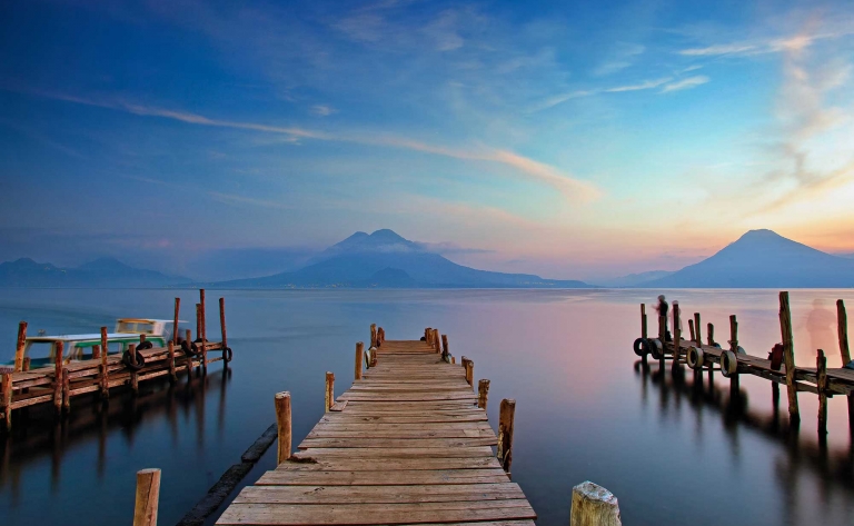 Sur les rives du lac Atitlán à Panajachel